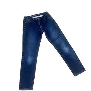 Ethyl Classic cropped Dark Blue Ankle Jeans shadowing stretchy size 8